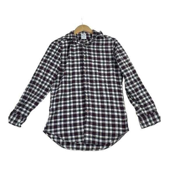 Brooks Brothers Regent Plaid Long Sleeve Button Down size Small Blue/Red - Picture 1 of 6